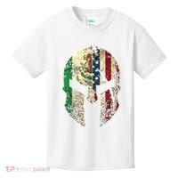 Mexican American Spartan Helmet Chicano Pride Kids T-Shirt thumb 0