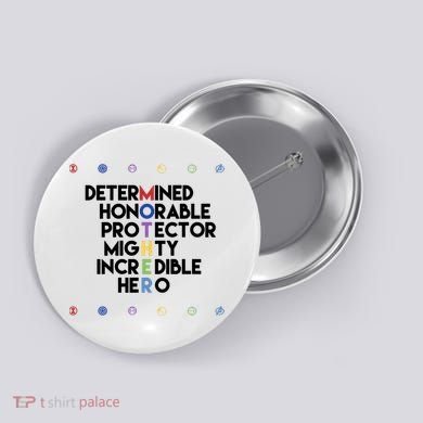 Marvel Avengers Super Hero Mothers Day Button