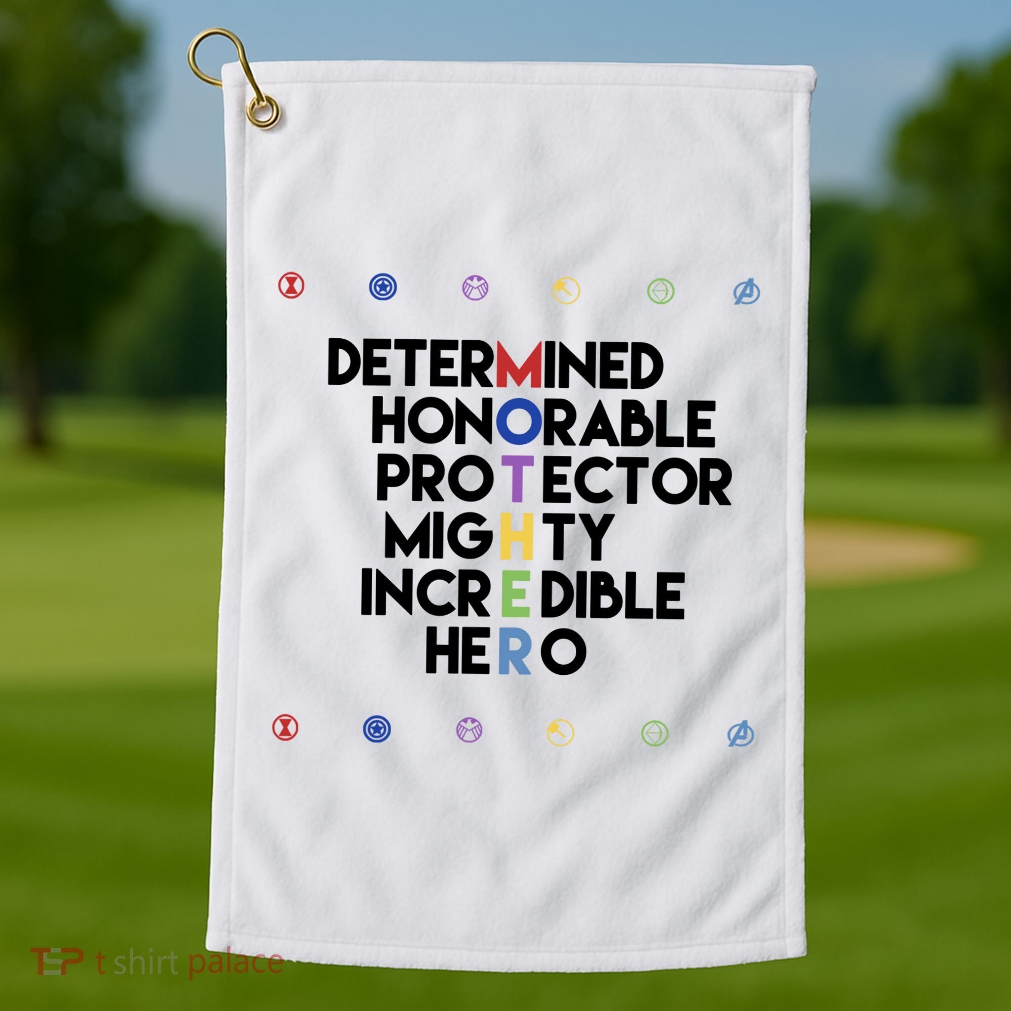 Marvel Avengers Super Hero Mothers Day Golf Towel