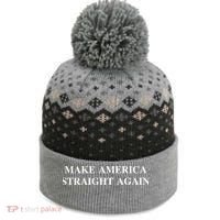 Make America Straight Again The Baniff Cuffed Pom Beanie thumb 0