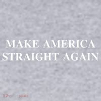 Make America Straight Again Women's Racerback Cropped Tank thumb 2