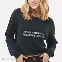 Make America Straight Again Cropped Pullover Crew thumb 2