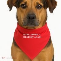 Make America Straight Again USA-Made Doggie Bandana thumb 1