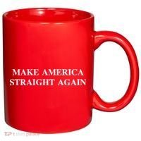 Make America Straight Again 11oz C Handle Ceramic Mug thumb 0