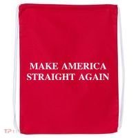 Make America Straight Again Drawstring Bag thumb 0
