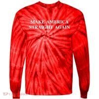 Make America Straight Again Tie-Dye Long Sleeve Shirt thumb 0