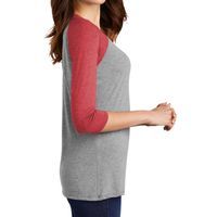 Make America Straight Again Women's Tri-Blend 3/4-Sleeve Raglan Shirt thumb 5