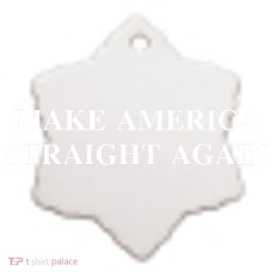 Make America Straight Again Ceramic Ornament