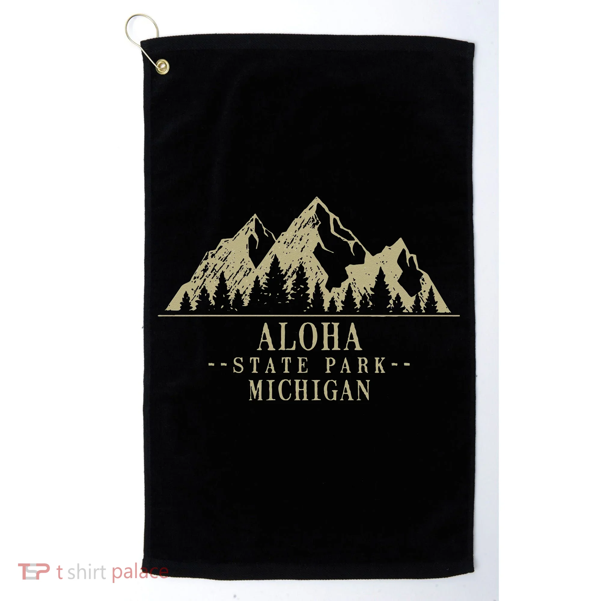 Michigan Aloha State Park Golf Towel