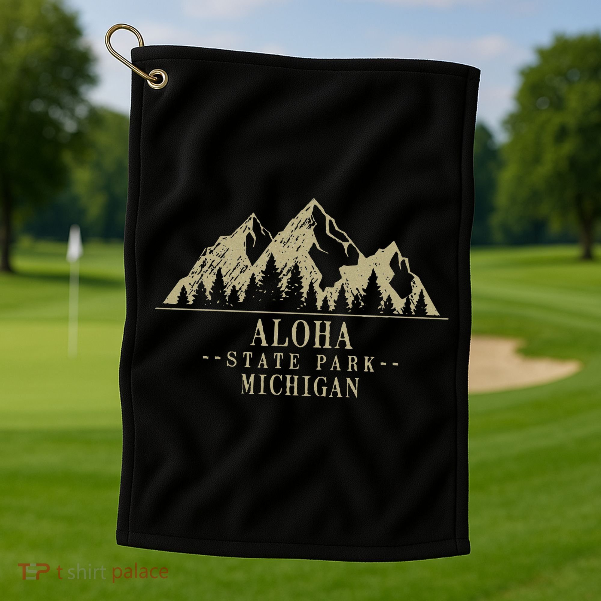 Michigan Aloha State Park Golf Towel