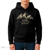 Michigan Aloha State Park Kids Hoodie thumb 4