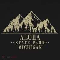 Michigan Aloha State Park Kids Long Sleeve Shirt thumb 2
