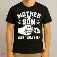 Mother And Son Best Team Ever Sons Mom Matching Mother's Day  T-Shirt thumb 3
