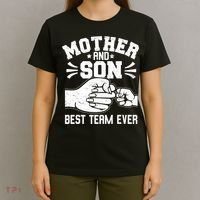 Mother And Son Best Team Ever Sons Mom Matching Mother's Day  T-Shirt thumb 4