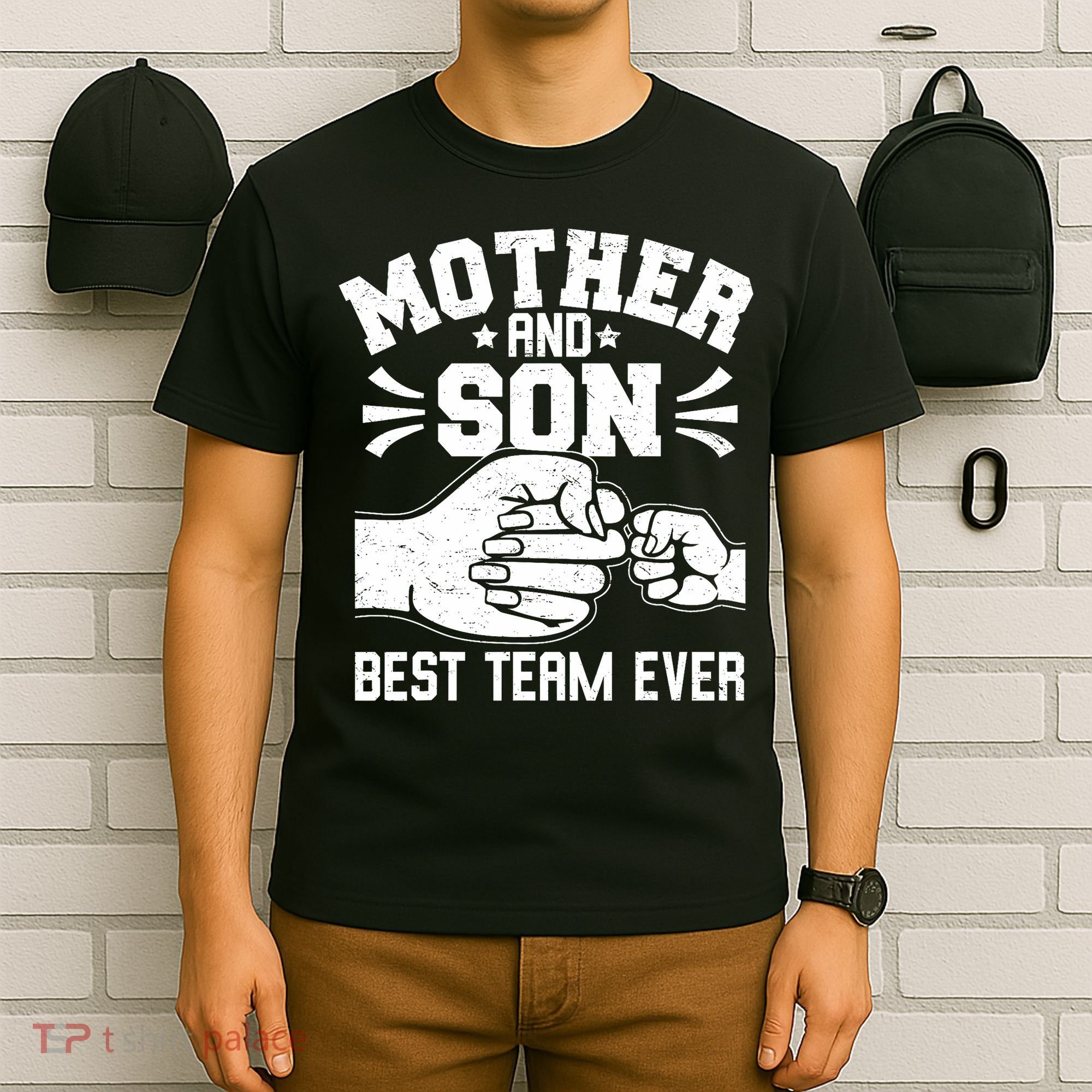 Mother And Son Best Team Ever Sons Mom Matching Mother's Day  T-Shirt