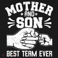 Mother And Son Best Team Ever Sons Mom Matching Mother's Day  Women's Hoodie thumb 2