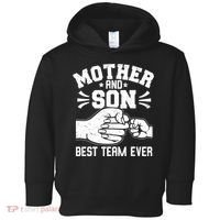 Mother And Son Best Team Ever Sons Mom Matching Mother's Day  Toddler Hoodie thumb 0