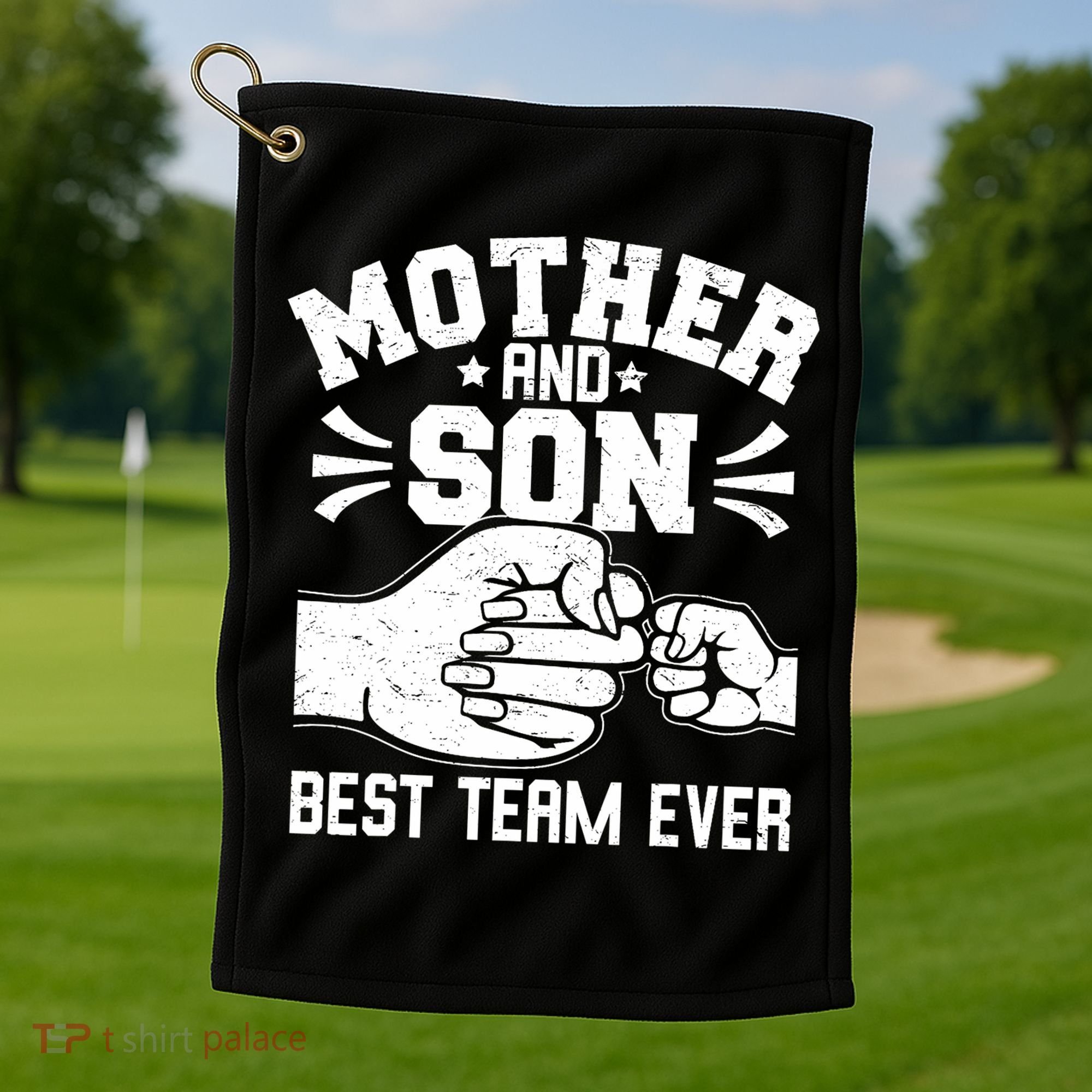 Mother And Son Best Team Ever Sons Mom Matching Mother's Day  Golf Towel