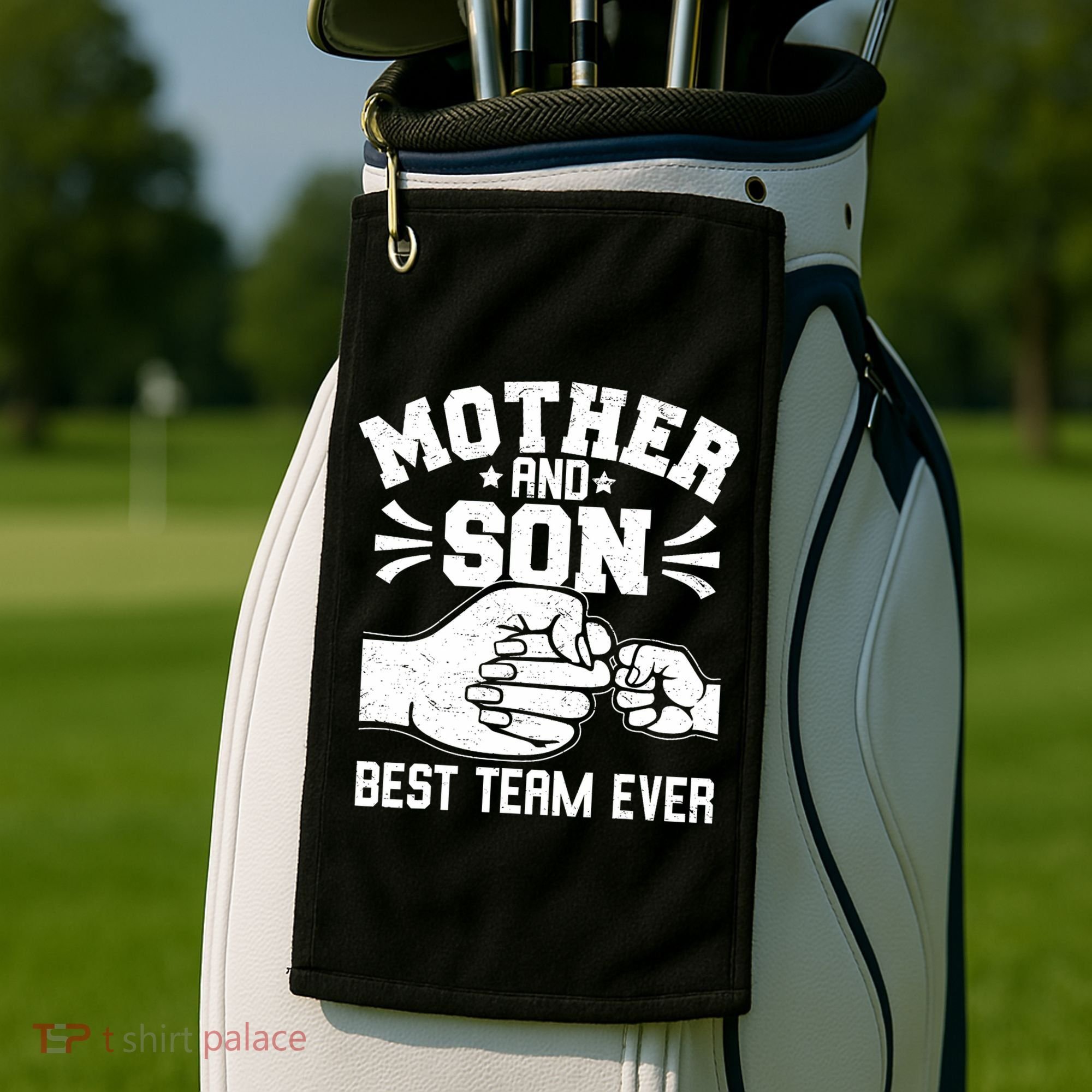 Mother And Son Best Team Ever Sons Mom Matching Mother's Day  Golf Towel