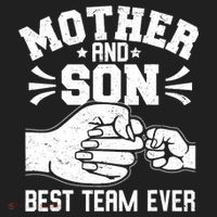 Mother And Son Best Team Ever Sons Mom Matching Mother's Day  Golf Towel thumb 3
