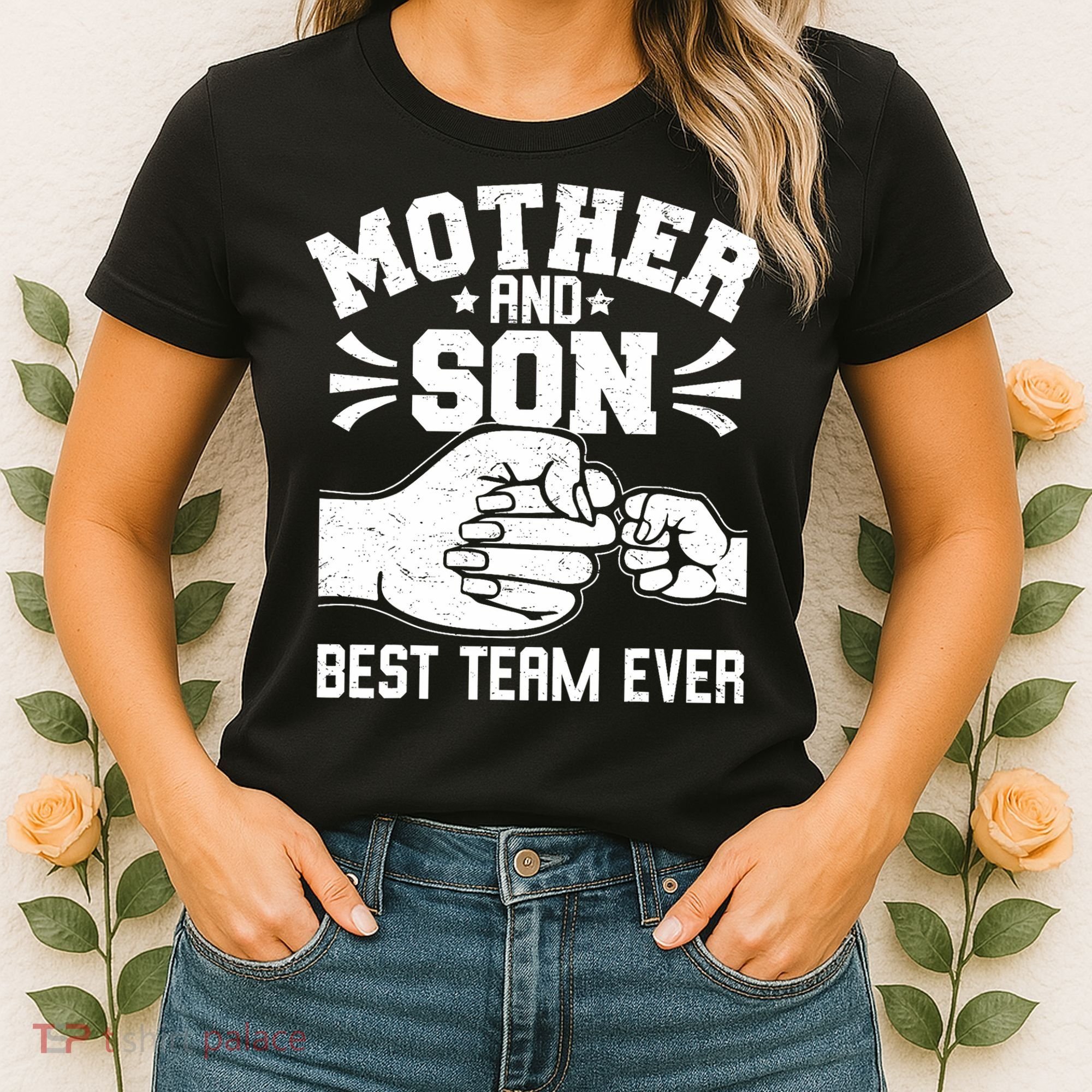Mother And Son Best Team Ever Sons Mom Matching Mother's Day  Women's T-Shirt