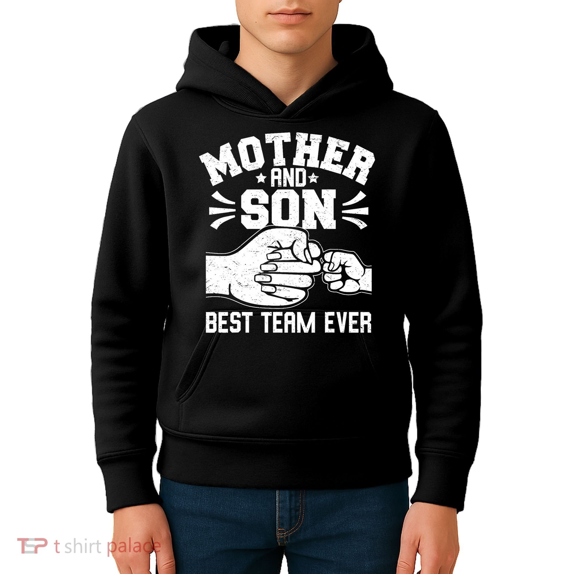Mother And Son Best Team Ever Sons Mom Matching Mother's Day  Kids Hoodie