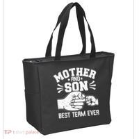 Mother And Son Best Team Ever Sons Mom Matching Mother's Day  Tote Bag thumb 2