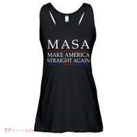 MASA Make America Straight Again Ladies Essential Flowy Tank thumb 0