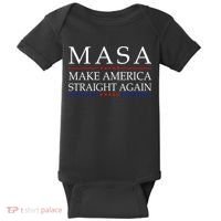 MASA Make America Straight Again Baby Bodysuit thumb 0