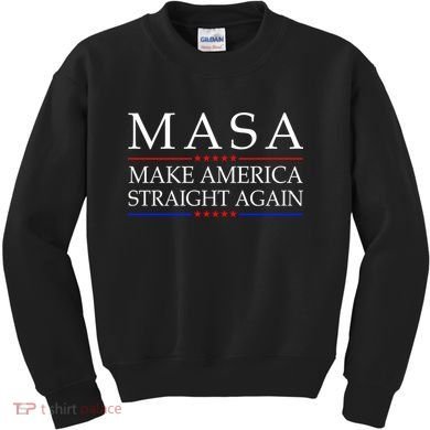 MASA Make America Straight Again Kids Sweatshirt