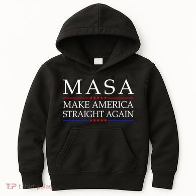 MASA Make America Straight Again Kids Hoodie