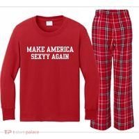 Make America Sexyy Again Kids Long Sleeve Plaid Pajama Set thumb 0