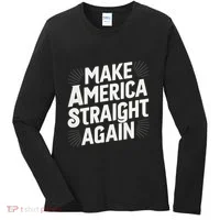 Make America Straight Again Women's Long Sleeve Shirt thumb 0