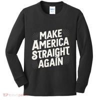Make America Straight Again Kids Long Sleeve Shirt thumb 0