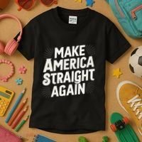 Make America Straight Again Kids T-Shirt thumb 3