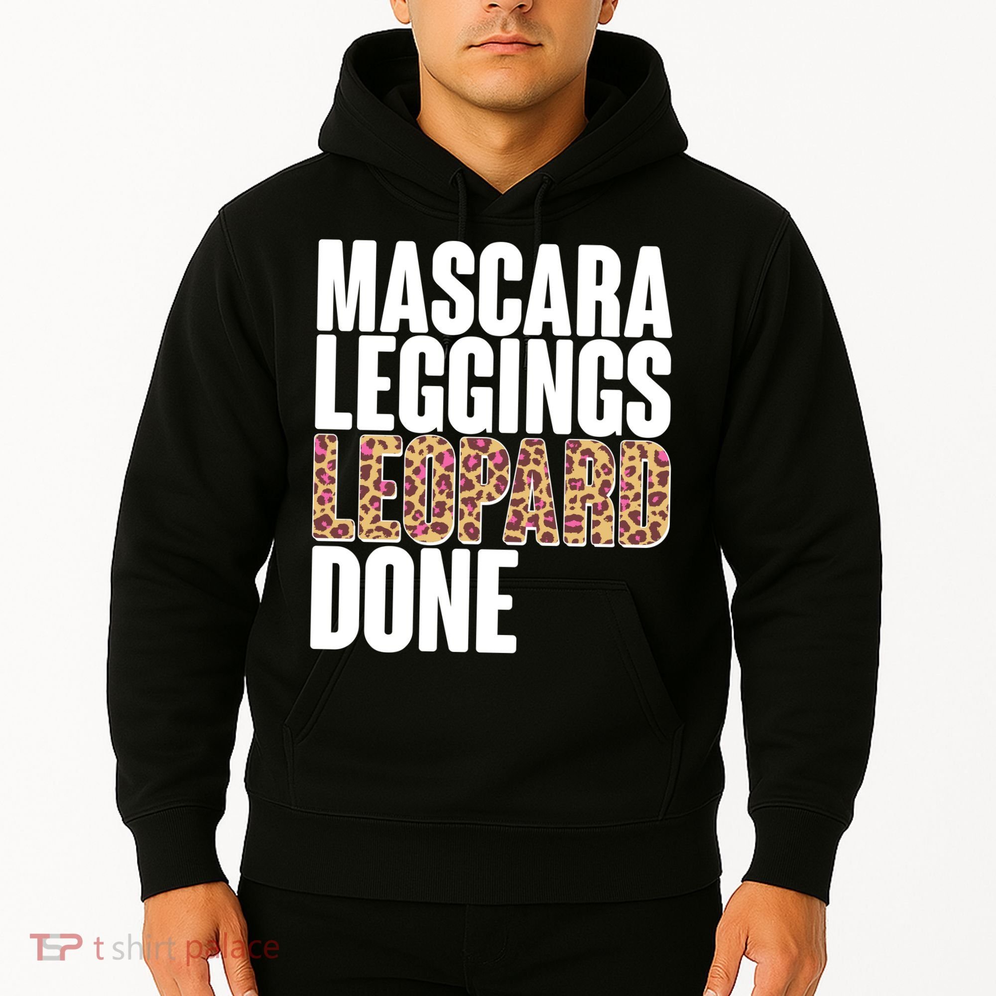 Mascara Leggings Leopard Done  Hoodie
