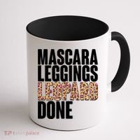Mascara Leggings Leopard Done  Coffee Mug thumb 1