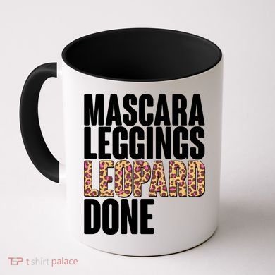 Mascara Leggings Leopard Done  Coffee Mug