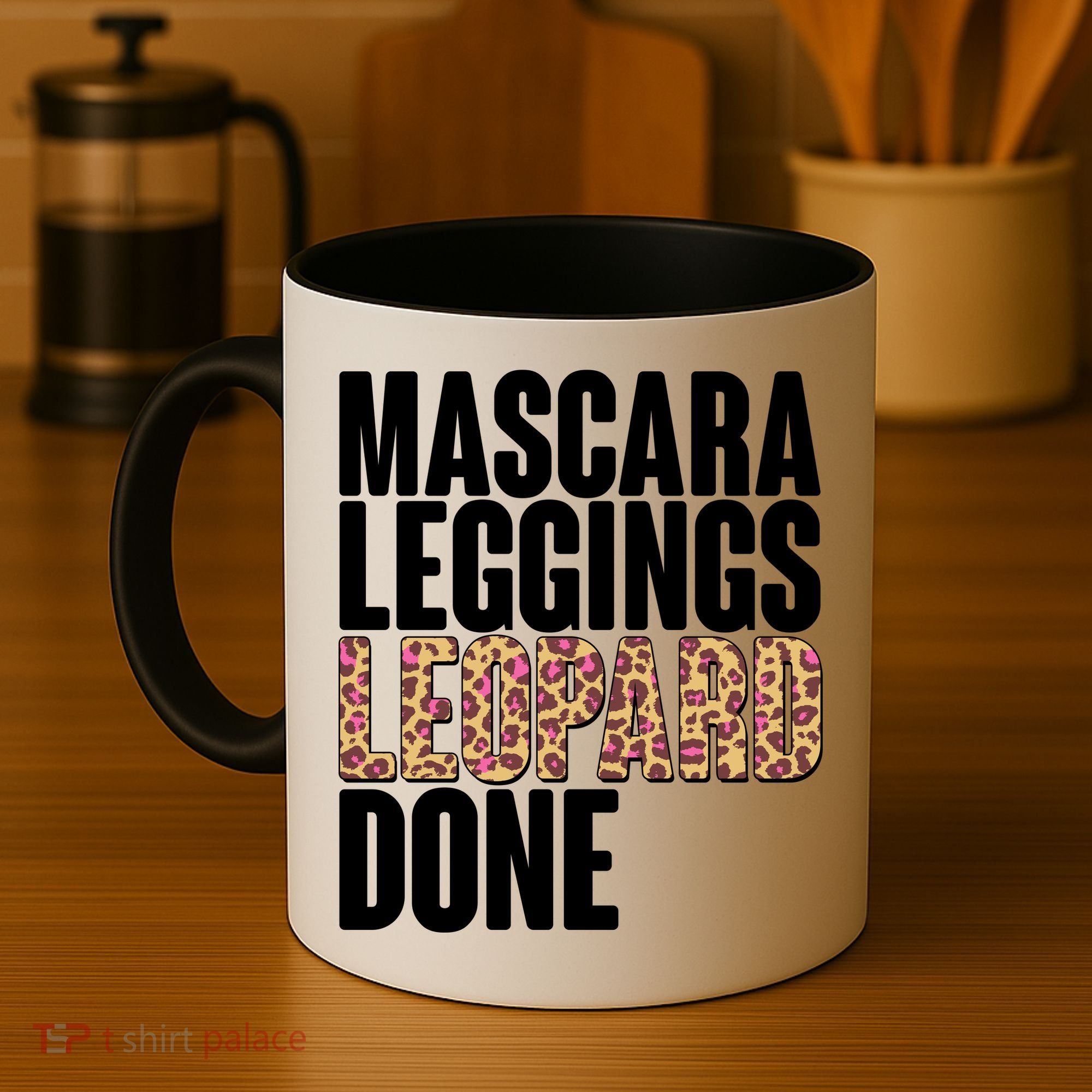 Mascara Leggings Leopard Done  Coffee Mug