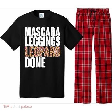 Mascara Leggings Leopard Done  Pajama Set