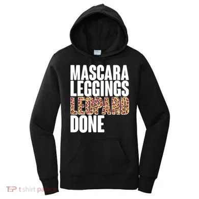 Mascara Leggings Leopard Done  Women's Hoodie