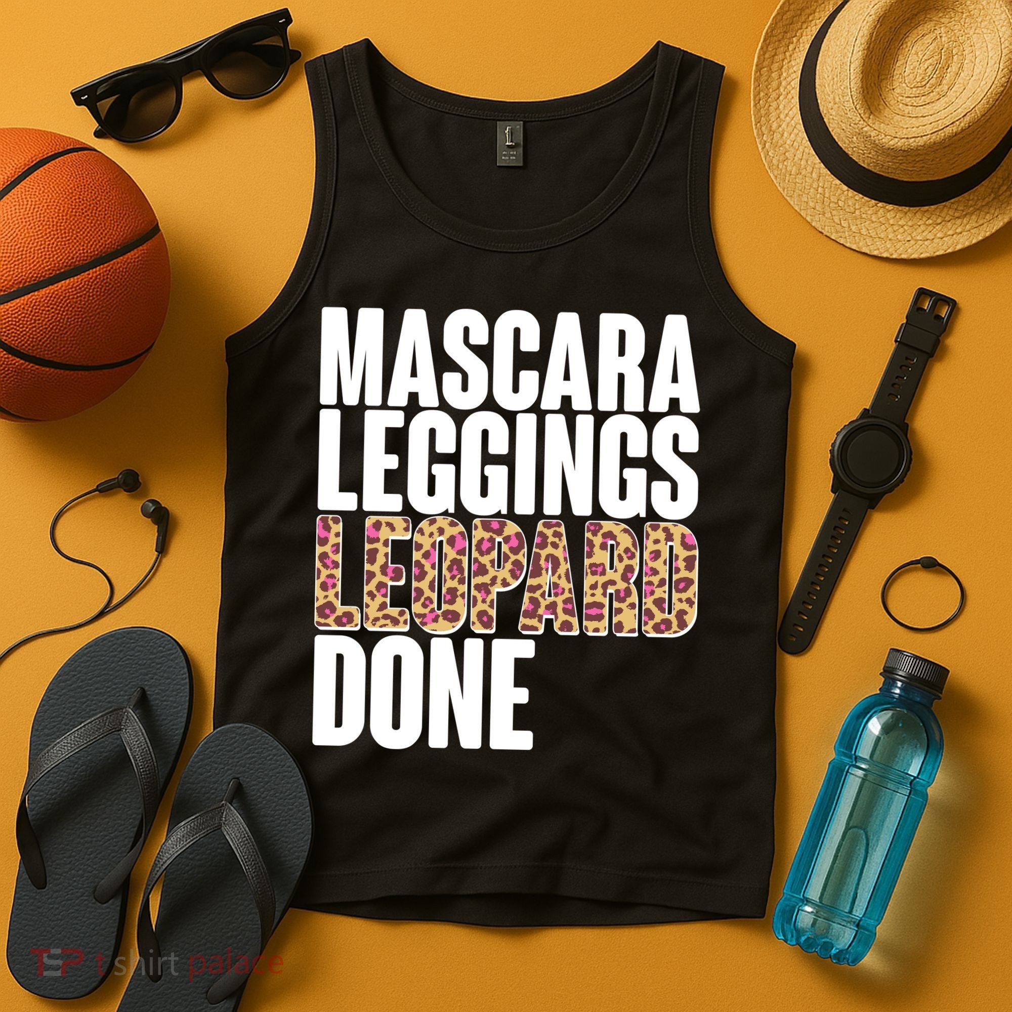 Mascara Leggings Leopard Done  Tank Top