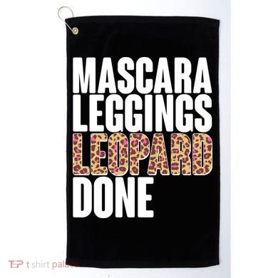 Mascara Leggings Leopard Done  Golf Towel