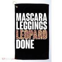 Mascara Leggings Leopard Done  Golf Towel thumb 0