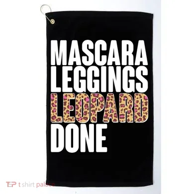 Mascara Leggings Leopard Done  Golf Towel