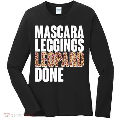 Mascara Leggings Leopard Done  Women's Long Sleeve Shirt