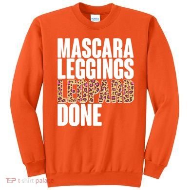Mascara Leggings Leopard Done  Sweatshirt