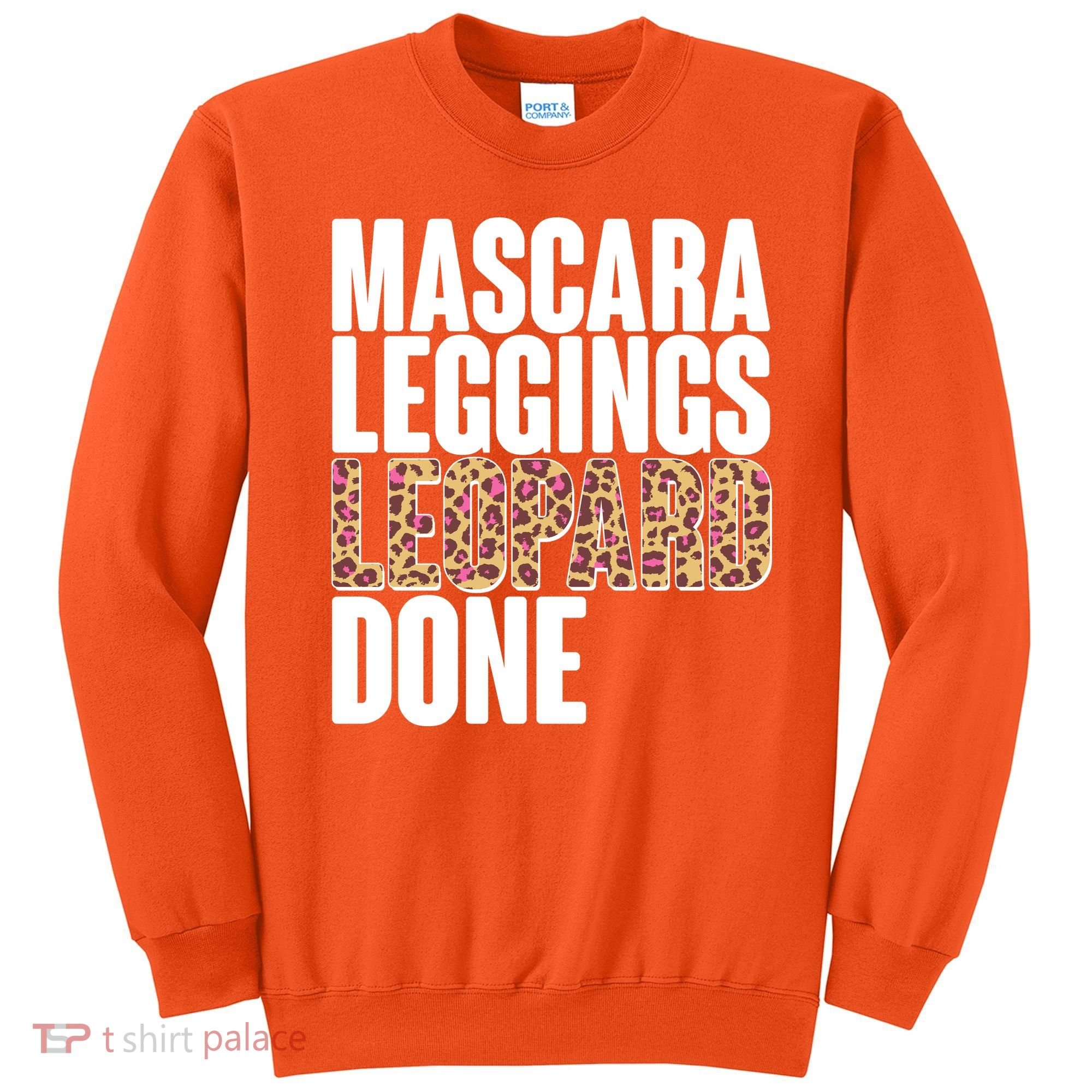 Mascara Leggings Leopard Done  Sweatshirt
