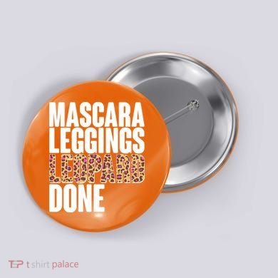 Mascara Leggings Leopard Done  Button