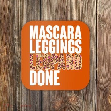 Mascara Leggings Leopard Done  Coaster